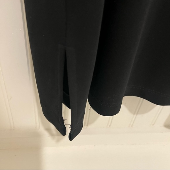 BCBGMaxAzria Black Dress with Blue Floral Embroidery Mermaid Y2K Built in Bra - Picture 6 of 7